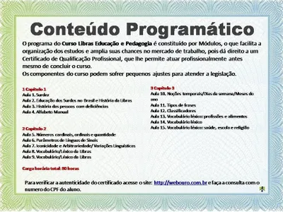 Brazilian Syllabus Translation